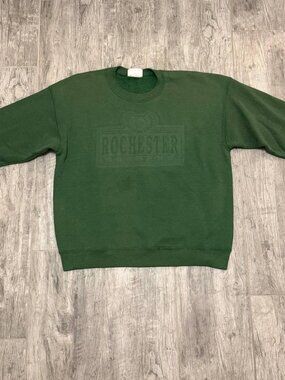 Lee Rochester New York Crewneck Sweatshirt L Green